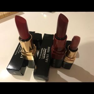 New 3* Bobbi brown LIP COLOR red& cherry& brownie